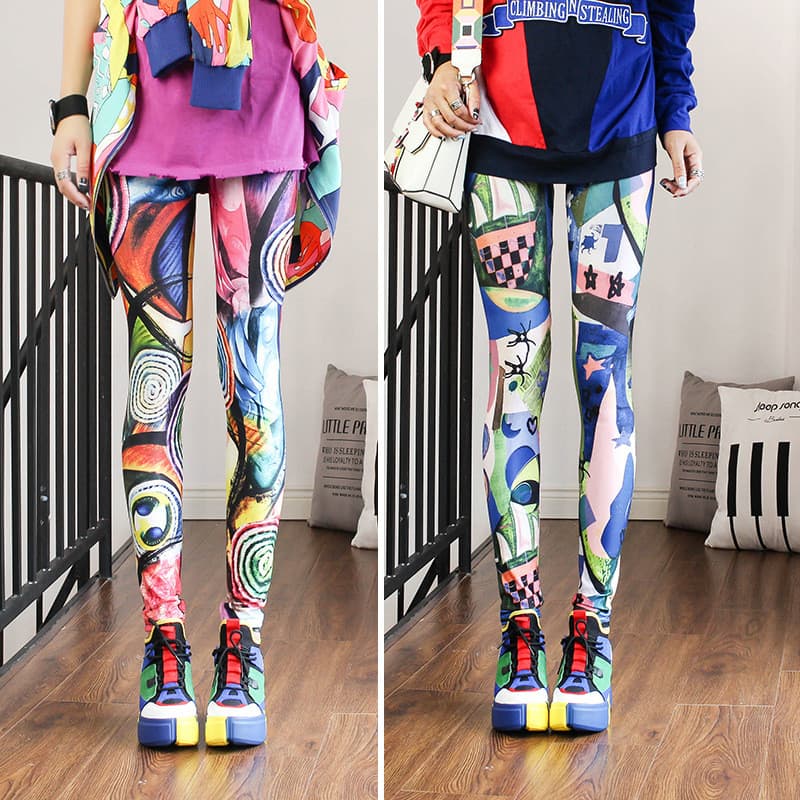 Fino estilo fino senhoras colorido leite seda genuína Leggings sonho roda estiramento tornozelo comprimento calças fogão