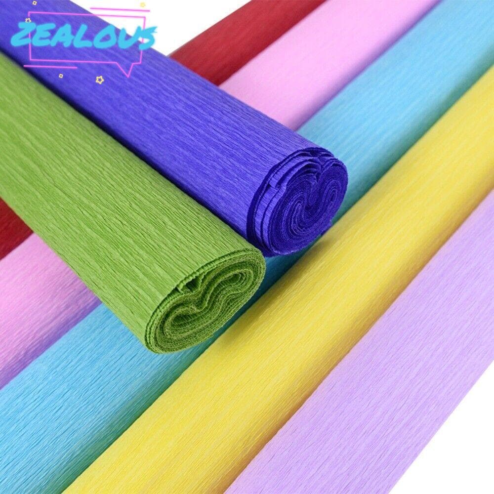 ZEALOUSSS Papel Crepom , Enrugado Engrossado De Buquê De Embrulho De Flores DIY material De Produção