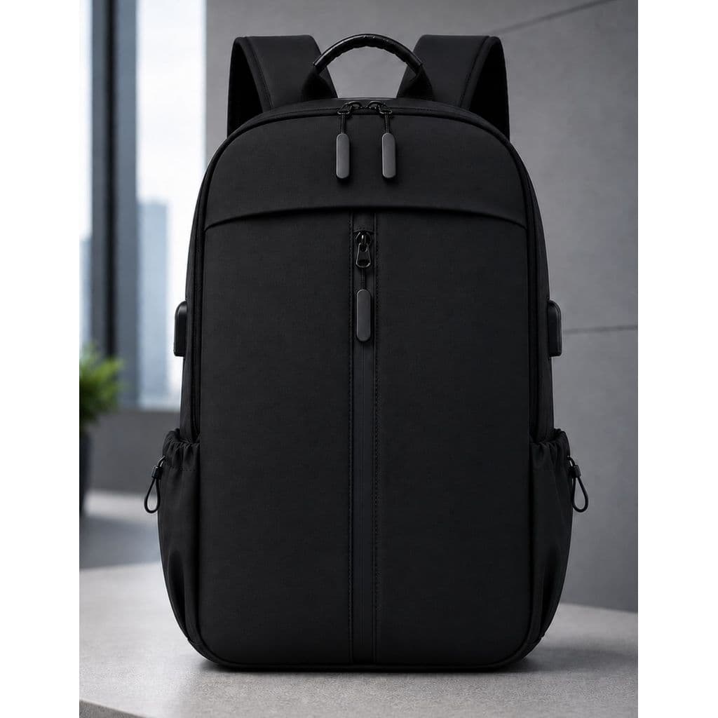 Mochila Executiva Grande Escolar Bolso Notebook USB Preto
