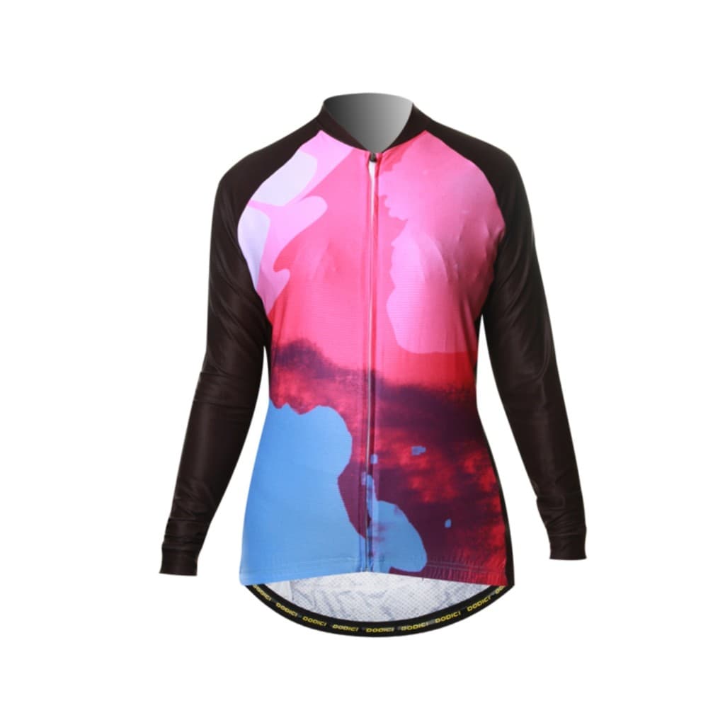 CYARO genuíno camisa de ciclismo de manga comprida topo feminino verão secagem rápida respirável camisa de ciclismo lã f