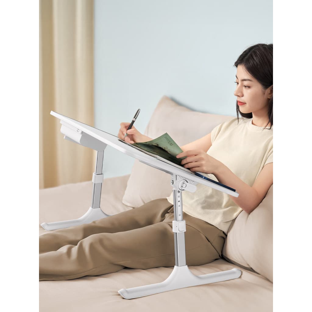 Sai baleia K2 cama pequena mesa ajustável mesa de estudo adulto dobrável levantamento leitura Rack leitura ferramenta út