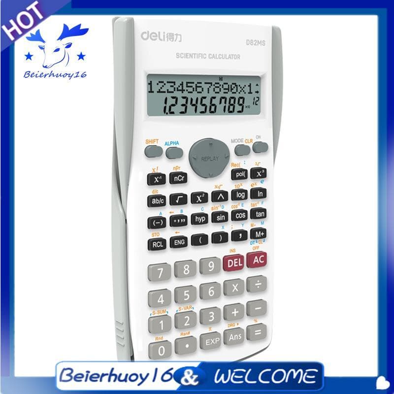 Calculadora Científica D82MS Com 240 Funções , Capa Protetora Incluída-Ideal Para Alunos E Professores A