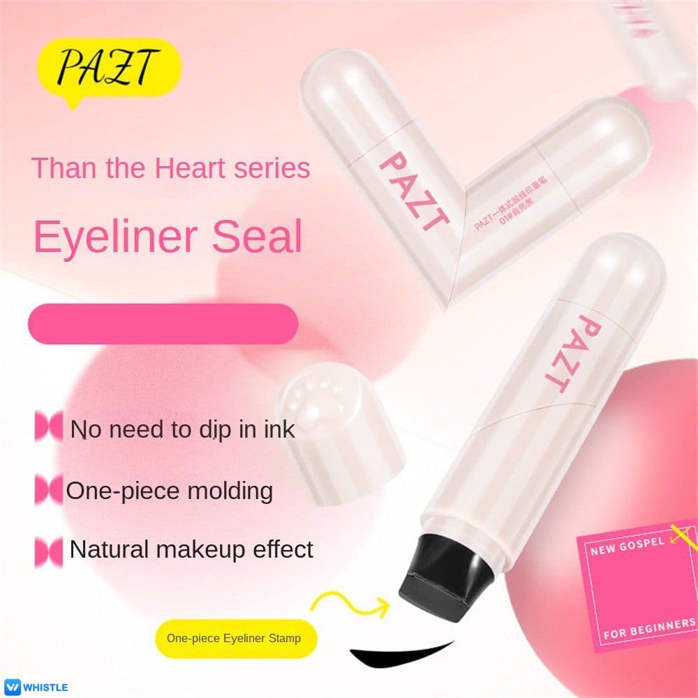 Caneta Delineadora PAZT com Carimbo, Aplicação Precisa, Maquiagem para Olhos, Cor Durável, Lápis de Gel Delineador
