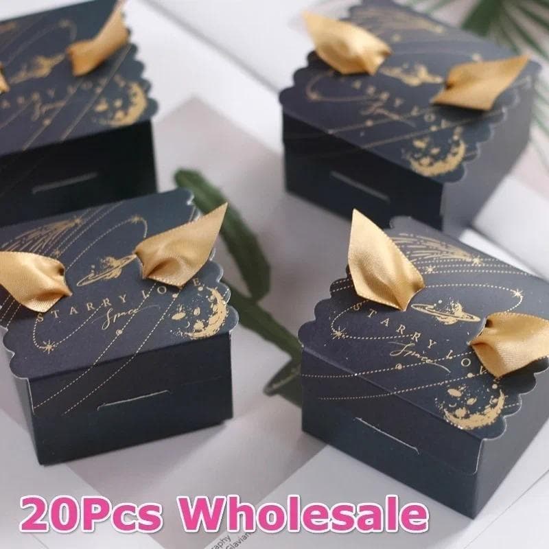 20 Pçs Moda Multi Cor Sacos De Presente Quadrado Caixa De Doces Para Festa De Aniversário De Casamento Suprimentos Acess