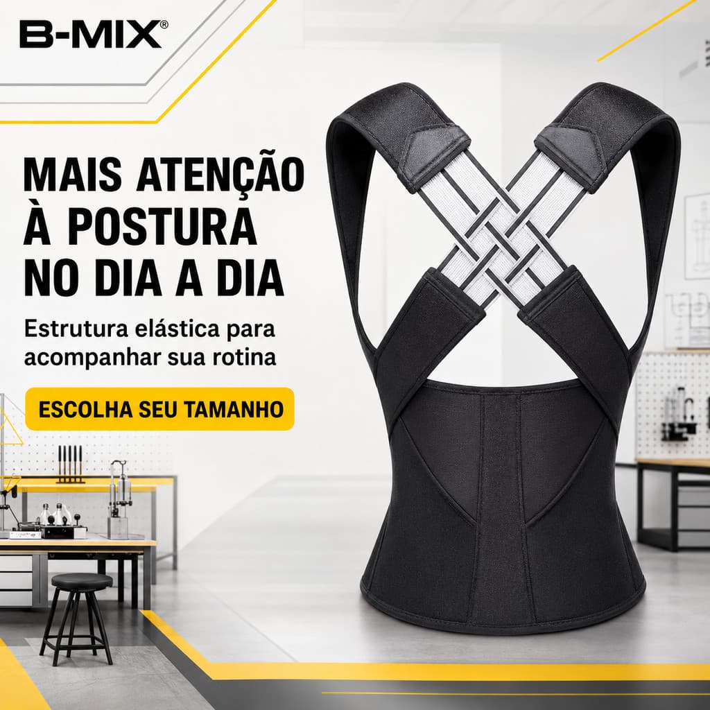 ✨Cinta Postural Corretor de Postura Ajustável Lombar Suporte Coluna Unissex