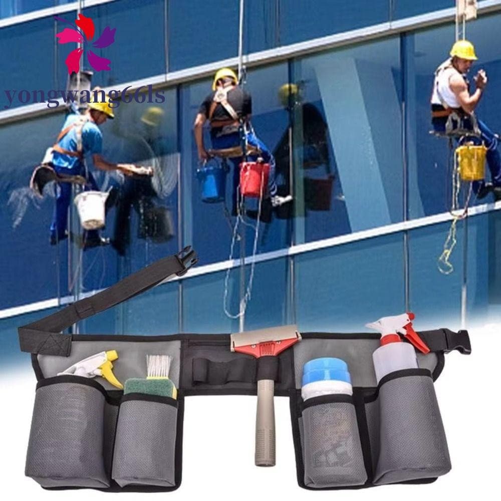 YONGWANG Cinto De Limpeza , Kit Leve À Prova D'água , Pochete , Bolsa De Cintura Para Ferramentas Com Vários Bolsos