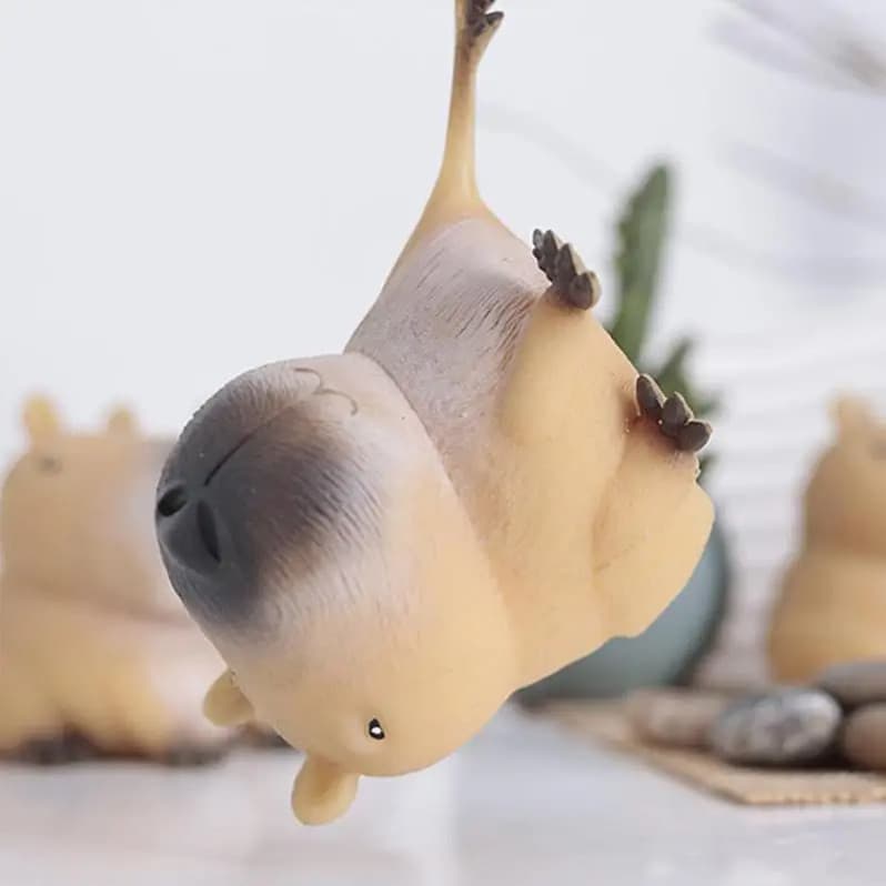 Desenho Animado Capybara Mochi Beliscando Brinquedo Squishy Toy Rebound Lento Brinquedos