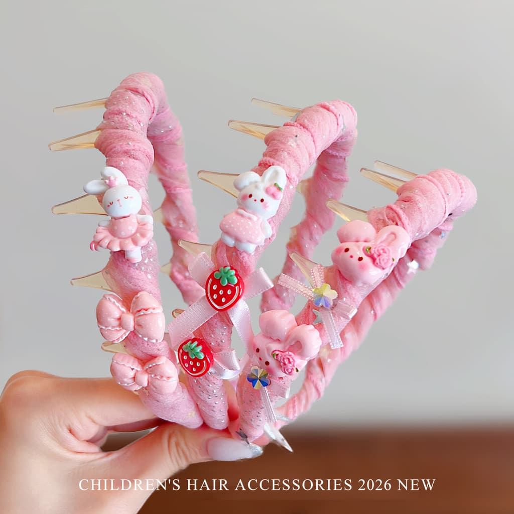 Menina bandana menina crianças bonito dos desenhos animados franja cabelo quebrado ferramenta útil menina cabeça alta Ha