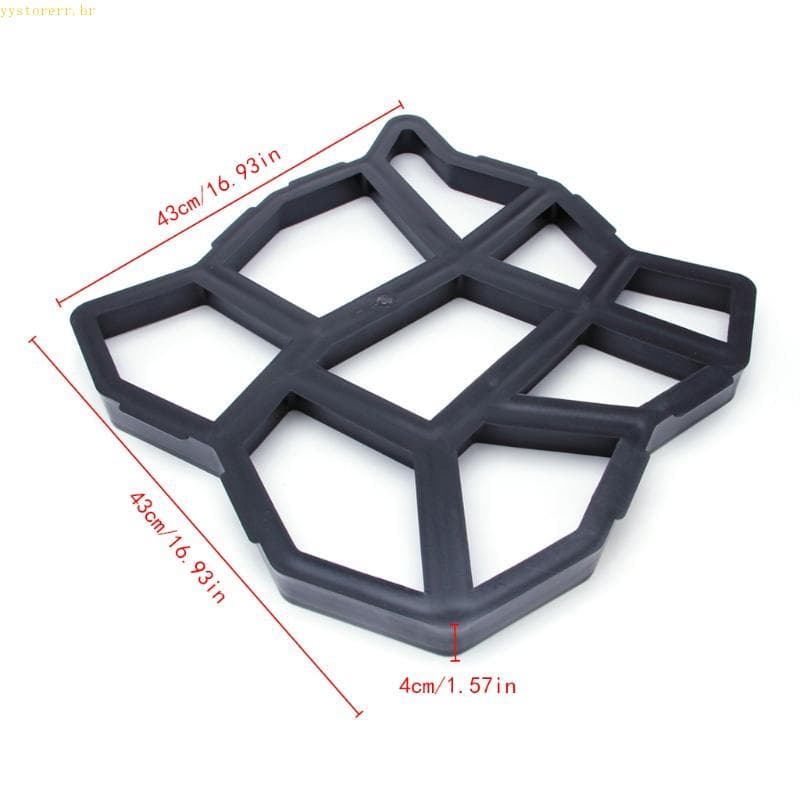 YYS 1Pc DIY Molde Para Caminhada De Jardim Faça Entrada De Automóveis Pavimentação Tijolo Pátio Lajes De Concreto Pa
