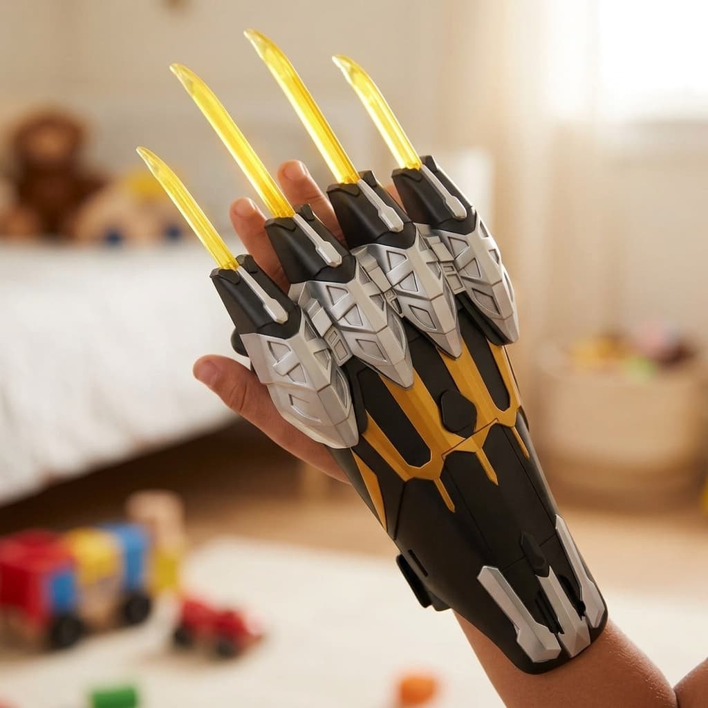 Luva Pantera Negra Garra Atrack Infantil C/ Luz e Som 33cm. Super lançamento!