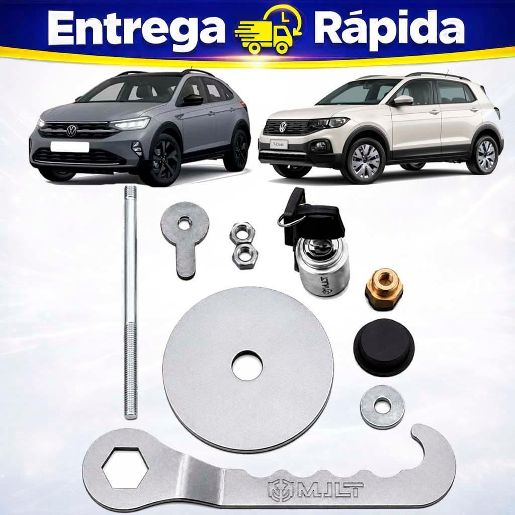Trava Antifurto de Estepe VW T Cross Nivus 2019 a 2025 Mult