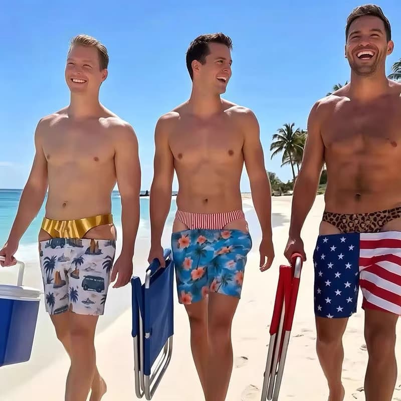 Nova Diversão Praia Festa Calças De Natação Masculinas 3D Impresso Moda Shorts Namorado Marido Presente Divertido