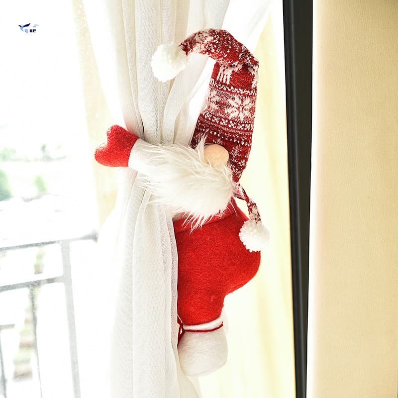 Gravata Criativa De Cortina De Boneca Sem Rosto-Fivela Decorativa Para Porta Decoração De Natal