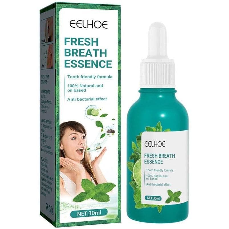 Enxaguante bucal FreshBreath, enxaguante bucal concentrado FreshMint, enxaguante bucal em tamanho de viagem, solução par