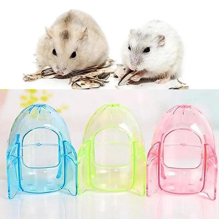 Novo 1 Pacote Foguete Hamster Gerbil Gaiola Roedor Mouse Cama Cor Aleatória
