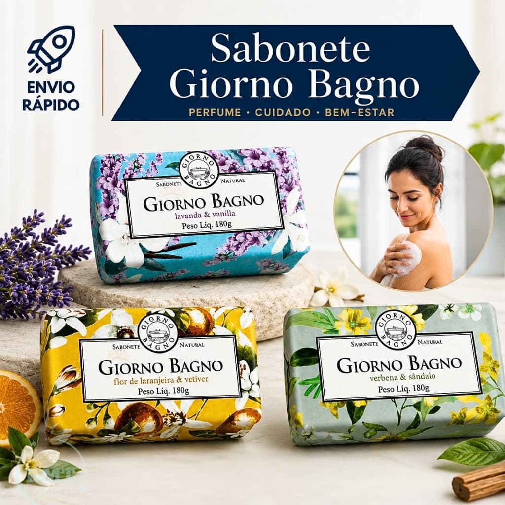 Sabonete Giorno Bagno Natural 180Gr