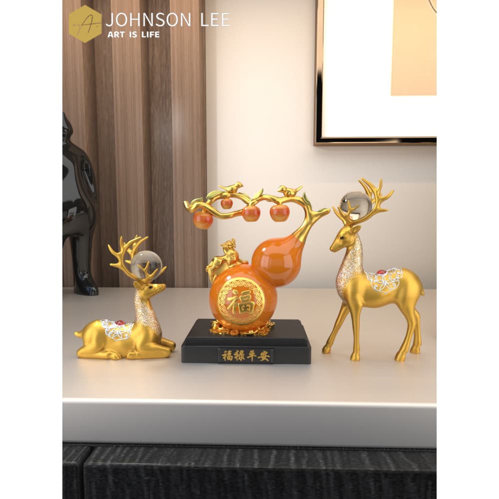 Cabaça decorações da sala de estar seguro TV armário vinho entrada Bogu Rack decorações para casa nova casa Housewarming