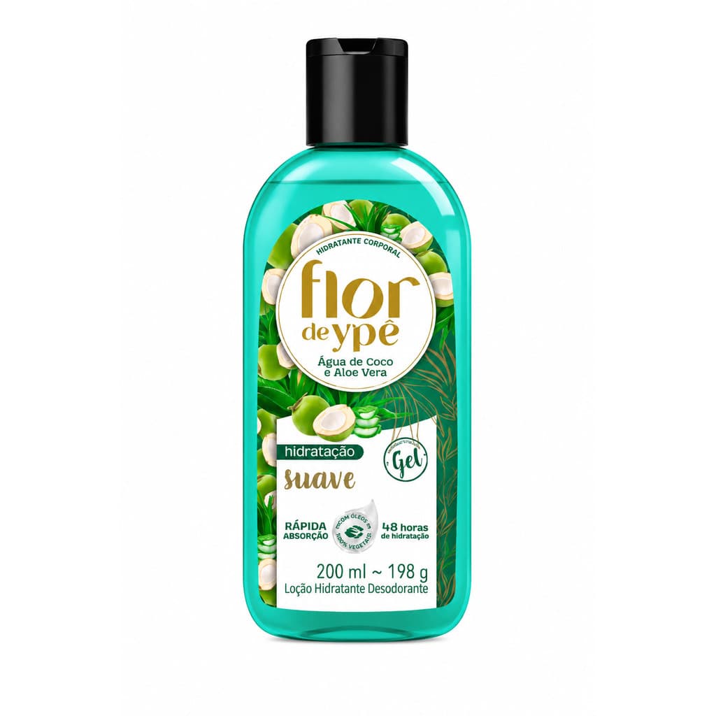 Hidratante Corporal Flor de Ypê Água de Coco e Aloe Vera 200ml
