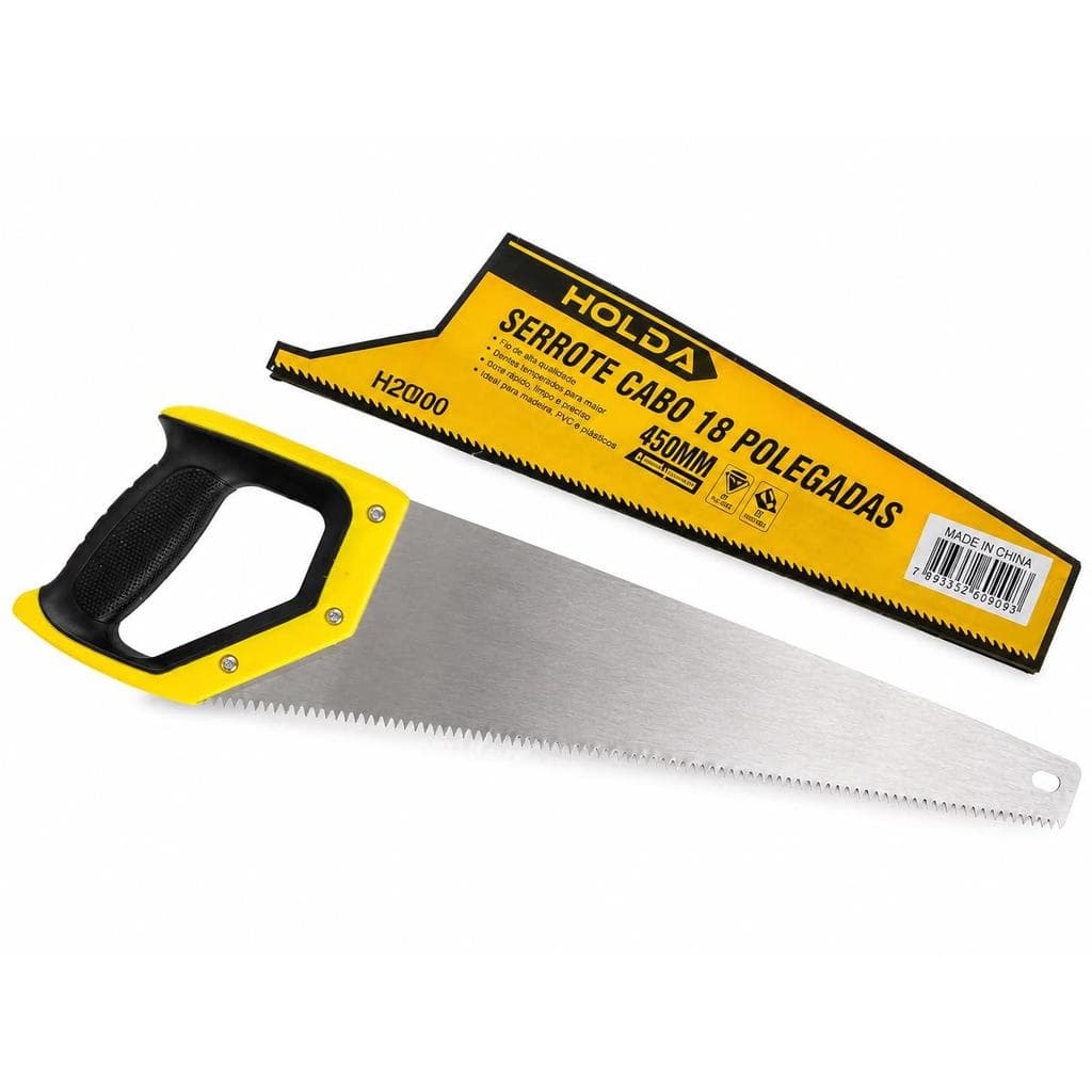 Serrote Manual 18 Polegadas 450mm Cabo Ergonômico para Madeira - Holda