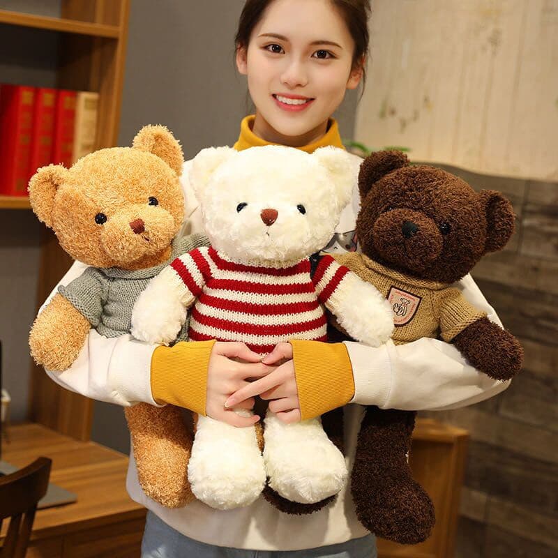 30/40/50 Cm Bicho De Pelúcia Boneca Urso Bonito Presentes De Aniversário De Natal Brinquedos