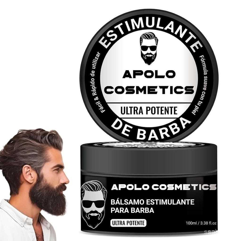 Bálsamo Estimulante de Barba para Homens, Crescimento de Barba para Homens, Estimulante de Barba Ultra Poderoso, Óleo de