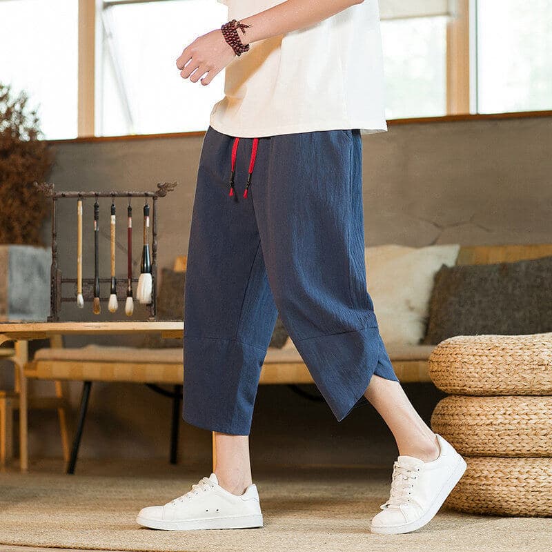 Calças cortadas masculinas verão estilo fino moda Shorts calças casuais masculinas tamanho grande calças masculinas solt