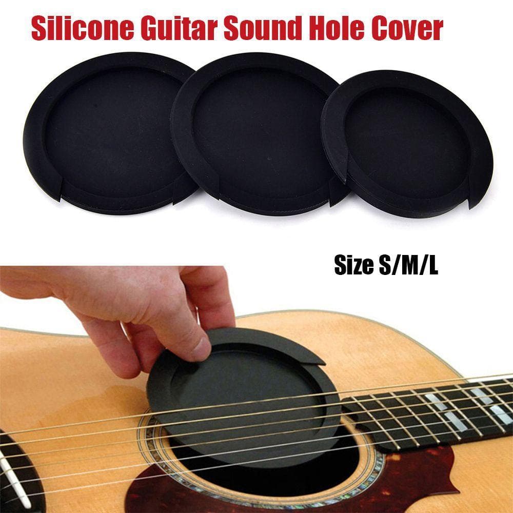 CHLIZ Tamanho S/M/L buster Feedback Preto Clássico Peças De Guitarra Stop Plug Tampa Do Buraco Sonoro