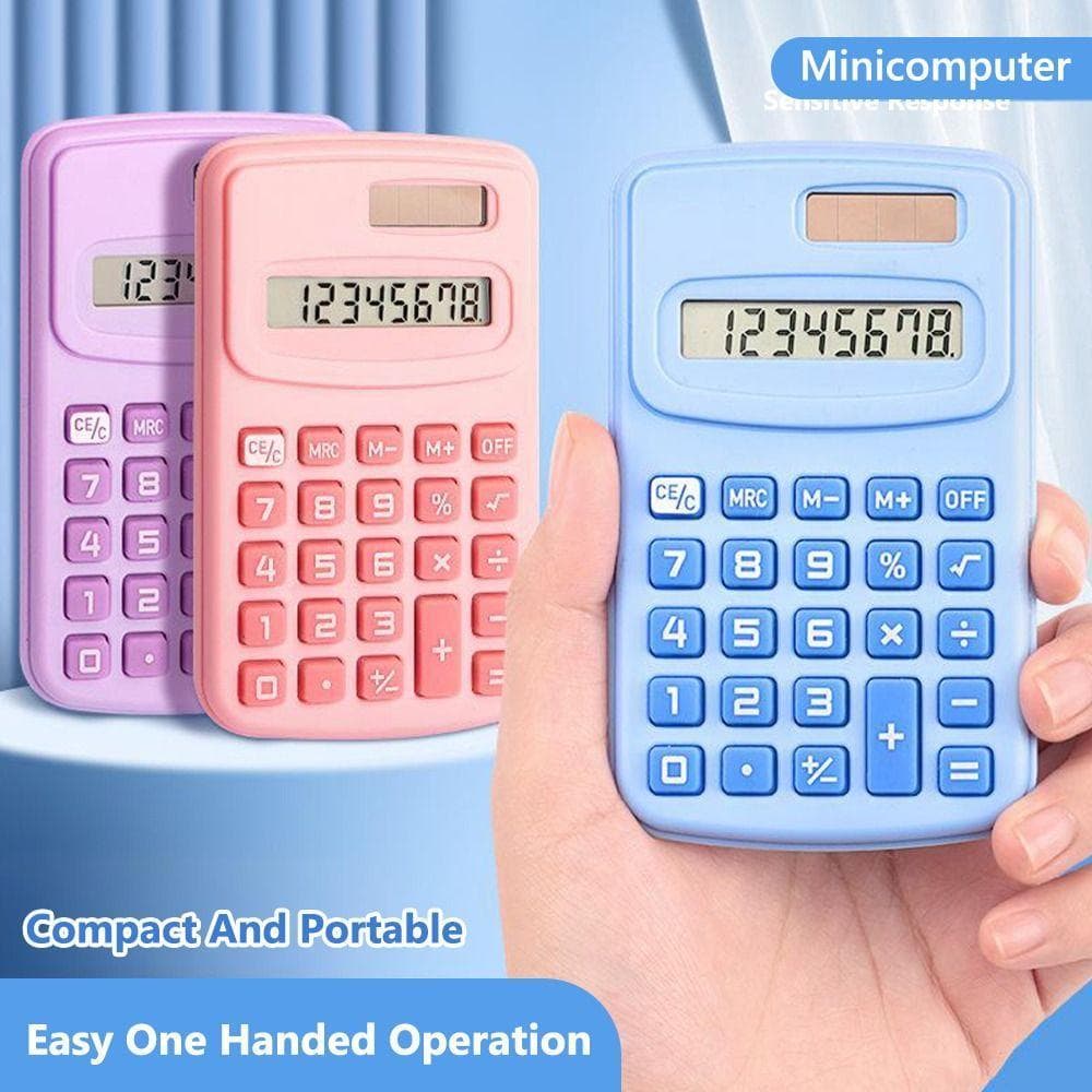 Calculadora Científica PARPERTY1 , Mini De Bolso Grande Com Display LCD De 8 Dígitos , Silenciosa