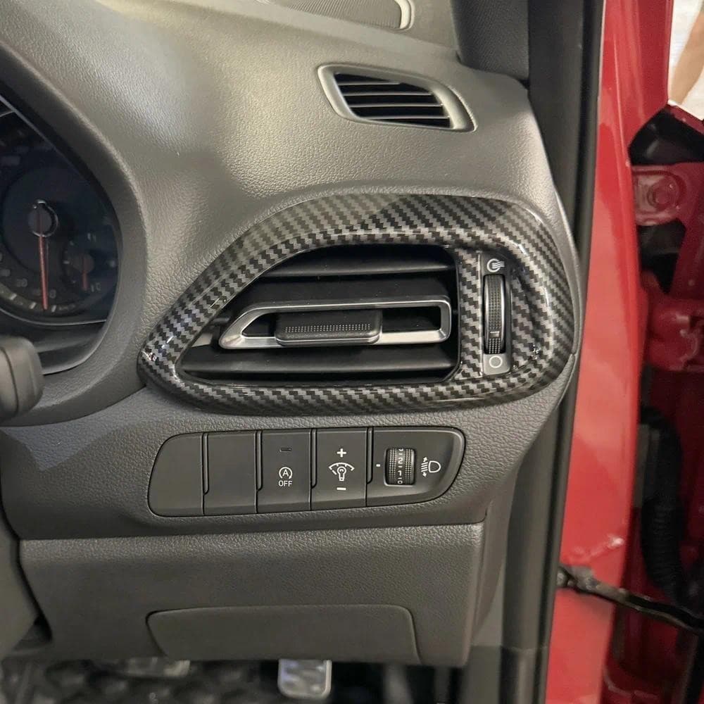 Para Hyundai i30 N 2017-2023 RHD Painel Lado Esquerdo Direito Ventilação De Ar Capa Interior Molduras Automáticas