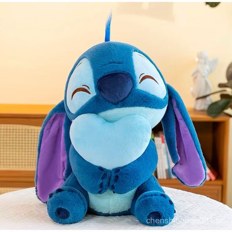 Boneco de Pelúcia Stitch 40 CM com Coração – Presente Fofo Envio Imediato