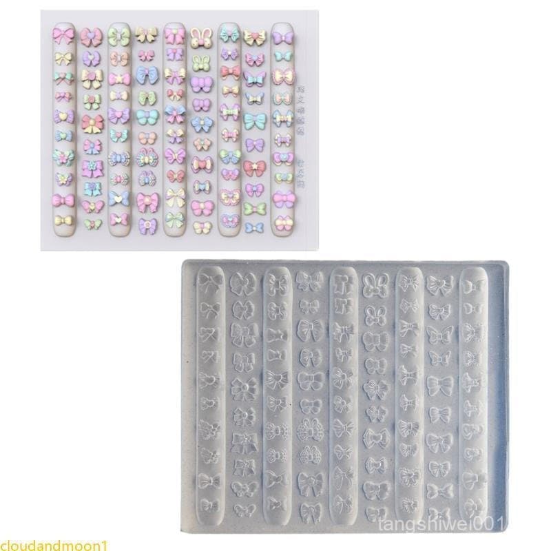 cloudandmoon Criativa Molde Unha Silicone Para Suprimentos Projetos Arte Laço