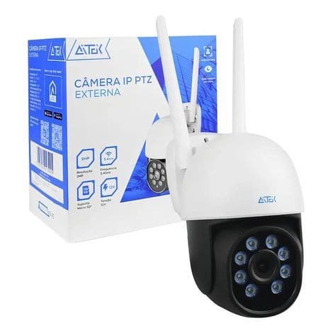 Câmera Inteligente 360 WI-FI Externa 1080P FULL HD 2MP APP TUYA ALPHA-1120B-PRO Aitek