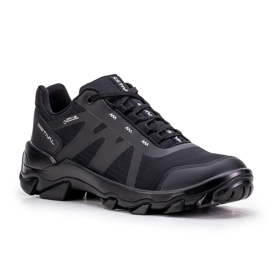 Sapato de Segurança Hybrid Smart All Black Estival - Preto - Brinde Palmilha PU - PVC CA 47823