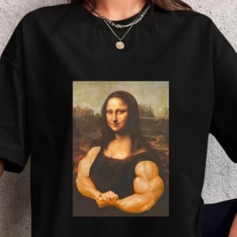 T-shirt blusa Academia Monalisa camiseta 100%Algodao camisa premium envio rapido