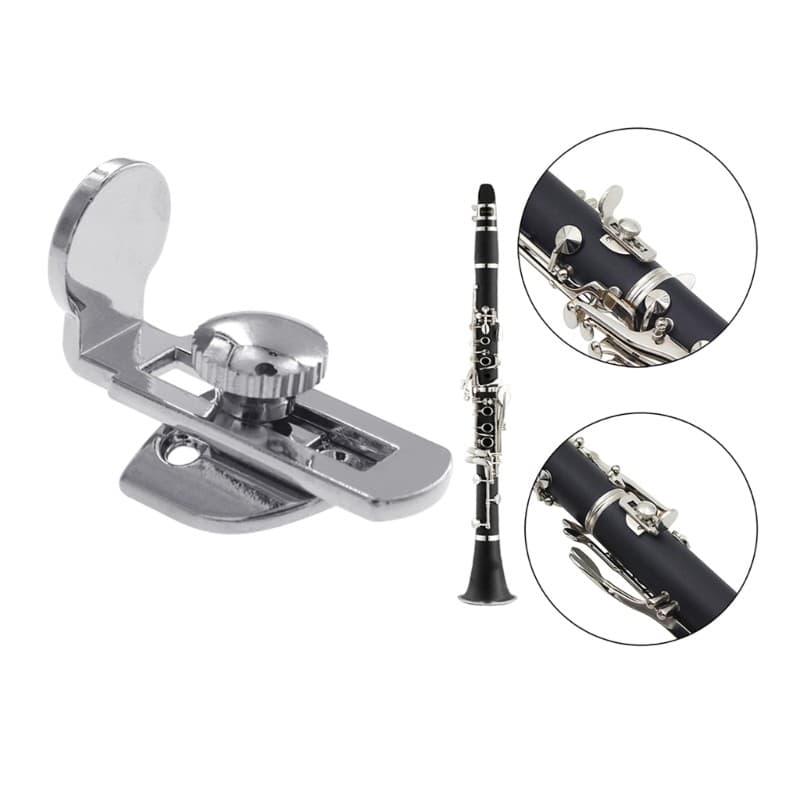 LI * Descanso Polegar Para Clarinete Saxofone Modificado Parafuso Metal Regulação Temperatura Reforçada