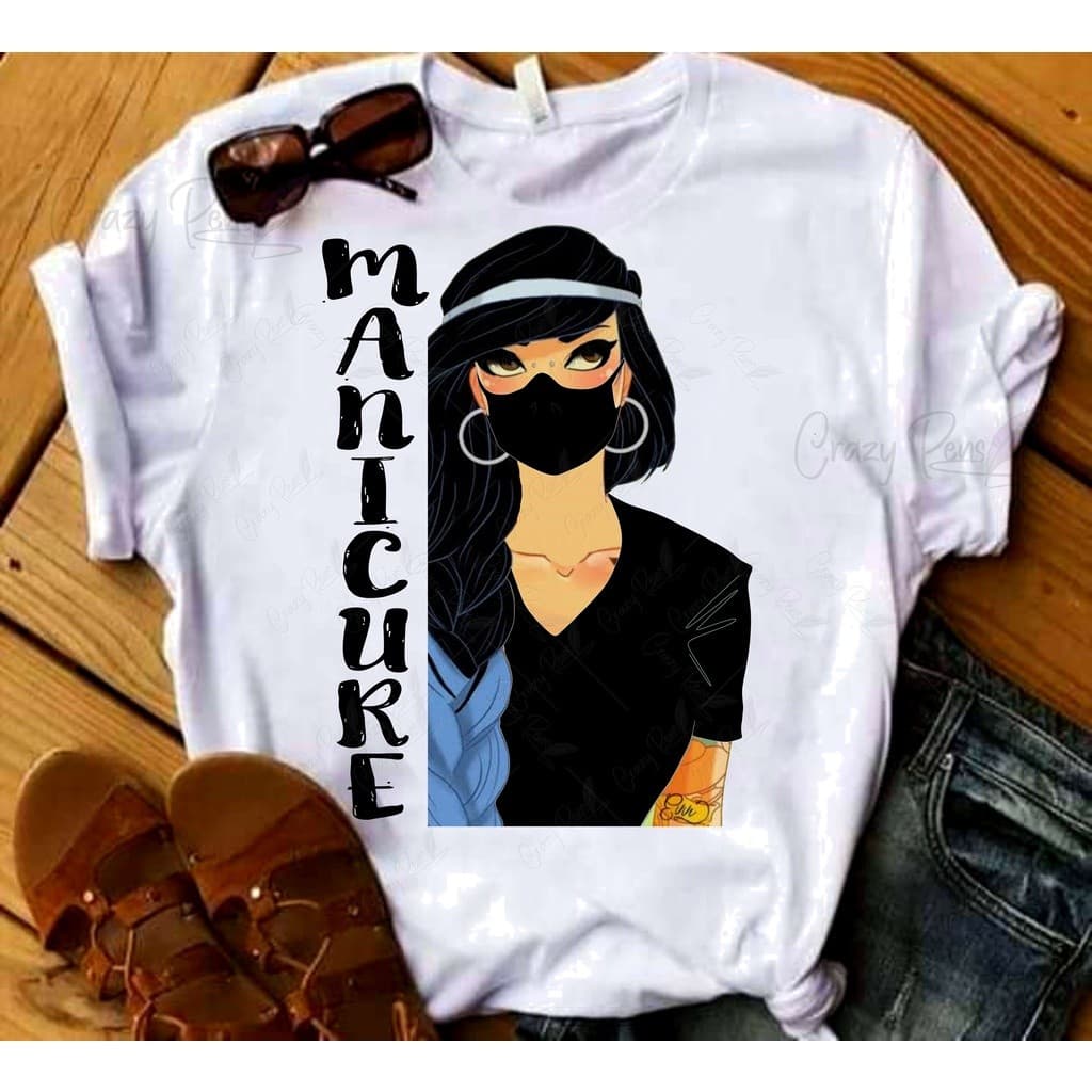 Camisa Manicure  Nail Designer Alongamento Unhas Decoradas 49 T-Shirt Camiseta  Blusa  Unissex DR