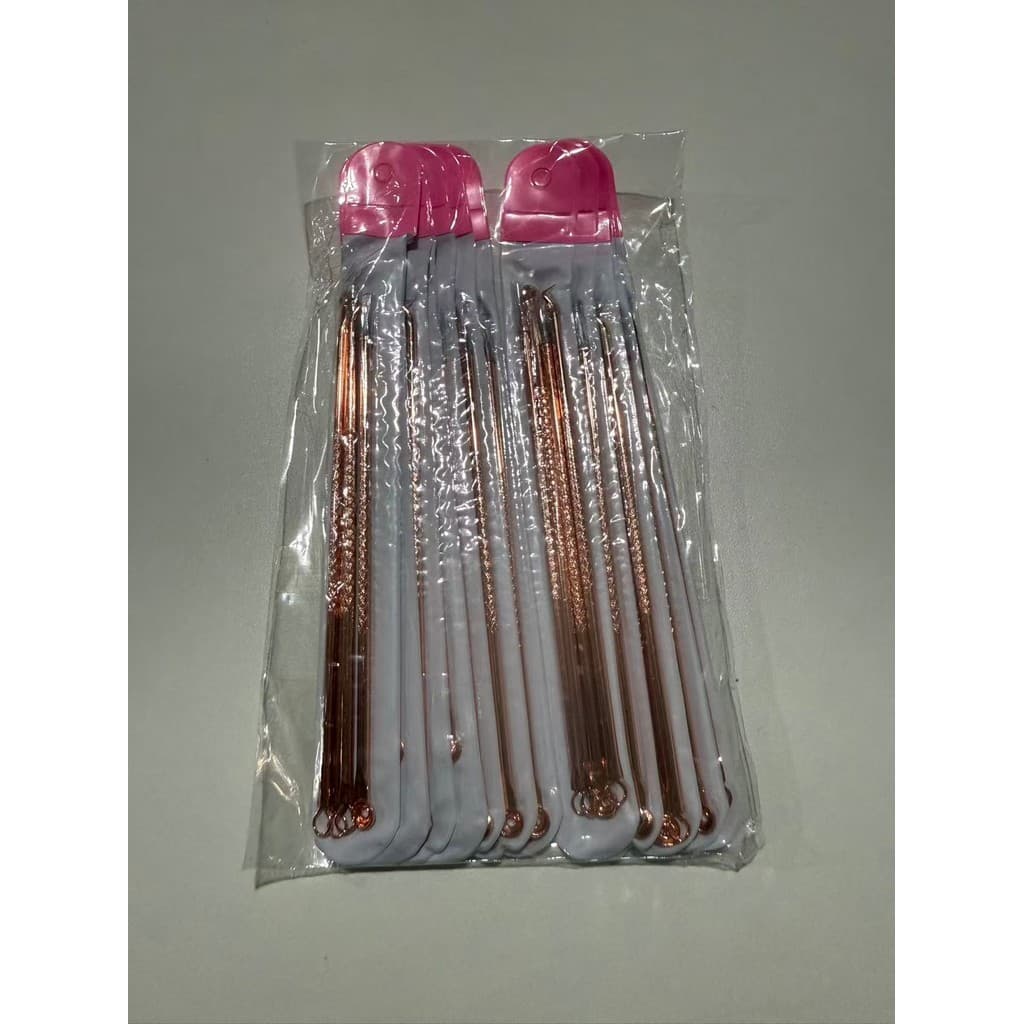 Kit 4 agulhas para acne, removedor de cravos cromados, limpeza, agulha para acne