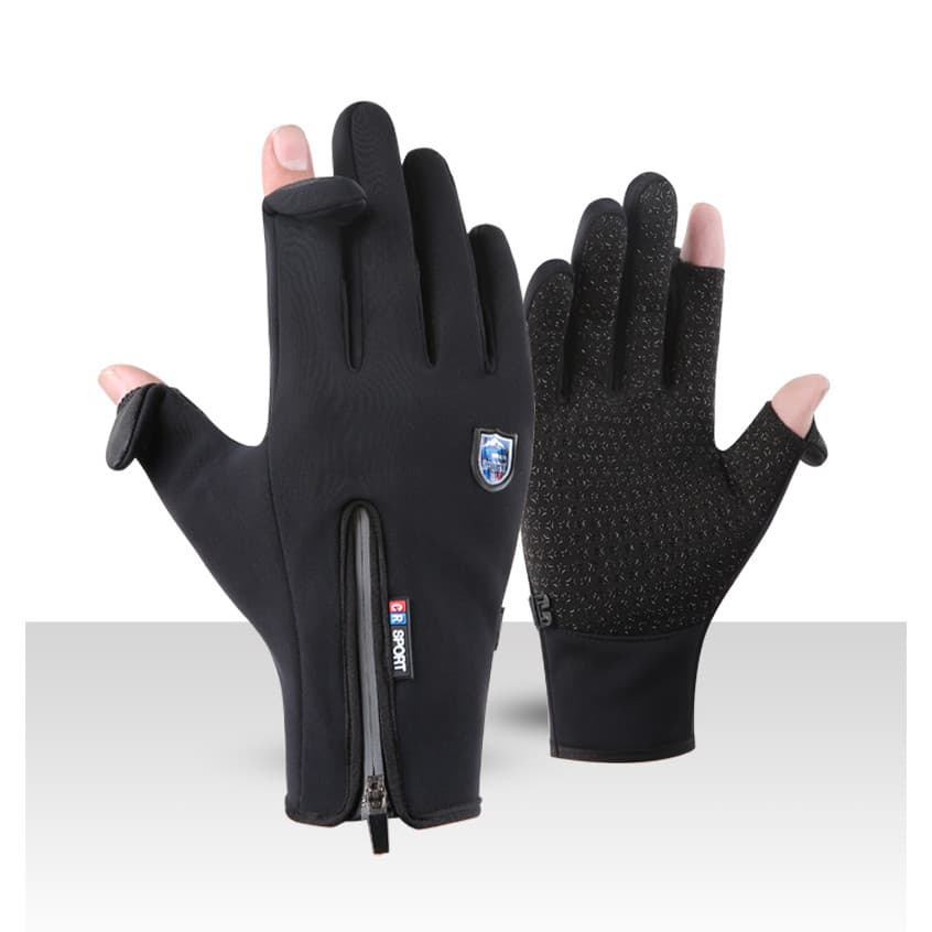 Casal ao ar livre luvas com zíper luvas à prova dwaterproof água esqui tela toque inverno das mulheres dos homens à prov