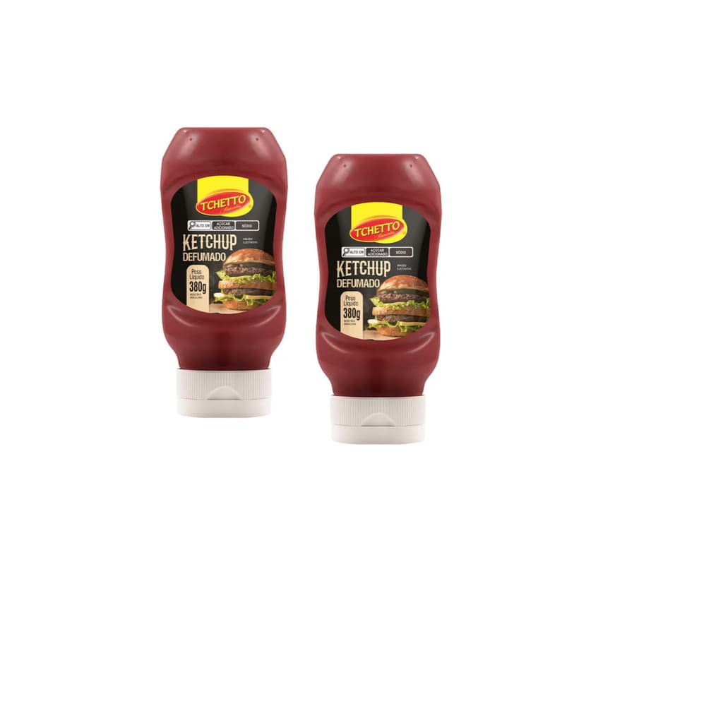 Kit 2 Ketchup Defumado Tchetto 380g