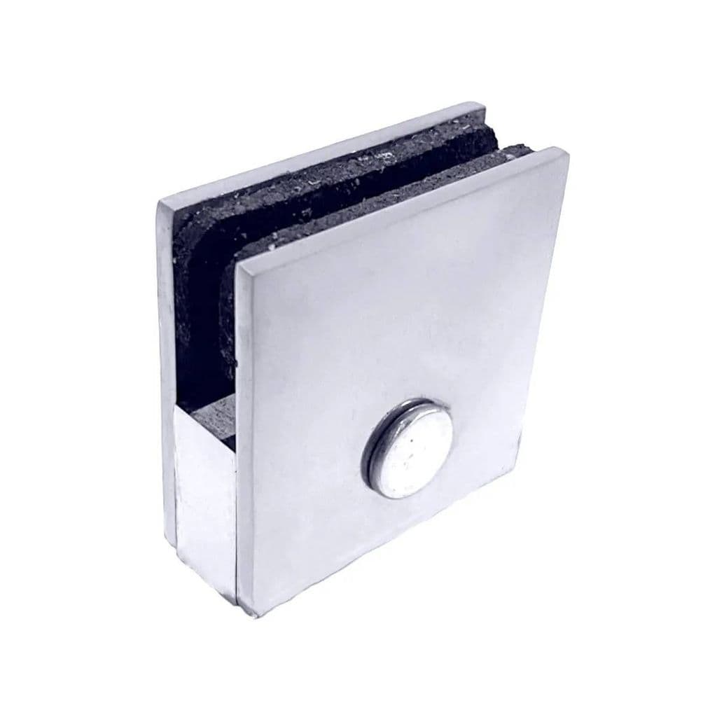 GRAPA INOX JVA | PARA VIDRO E SACADA | AÇO INOX  | 5X5CM