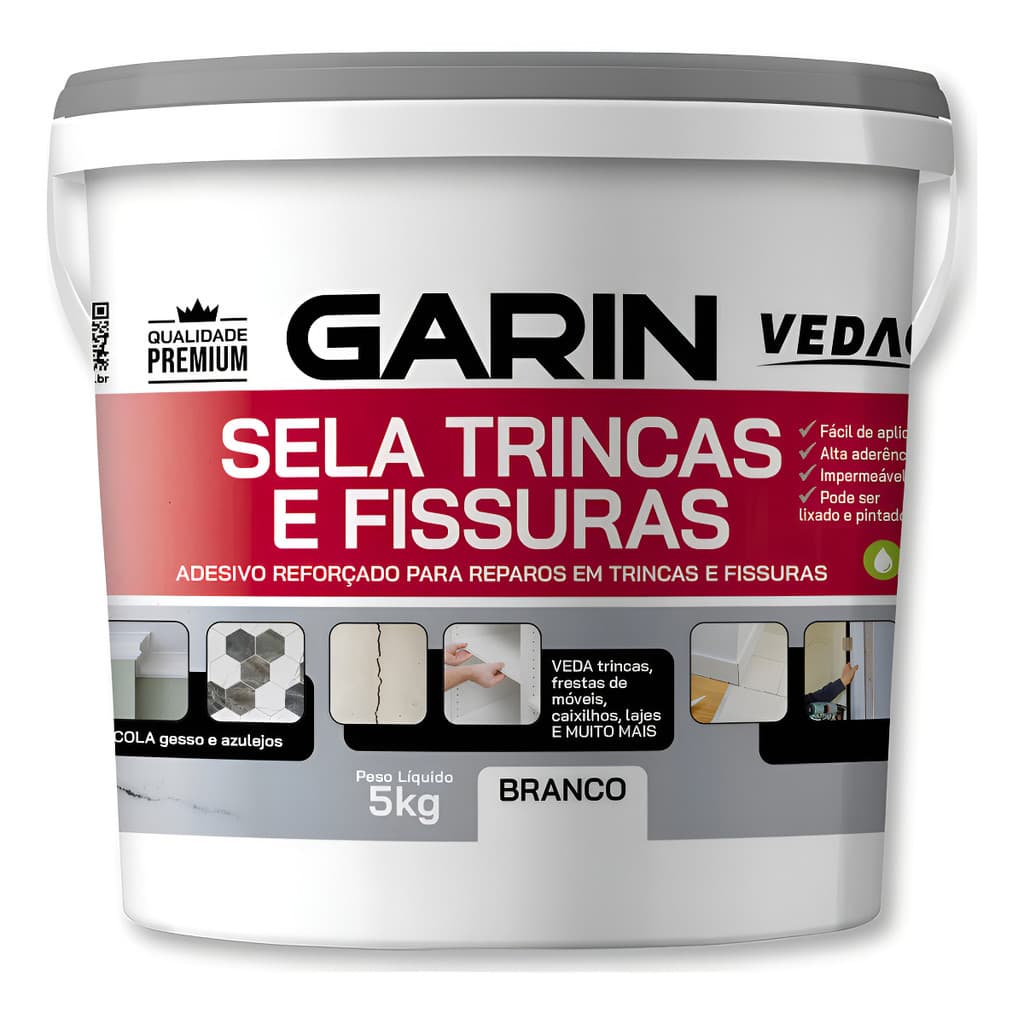 Sela Trinca E Fissuras Reparo De Concreto Telhado Pisos 5kg