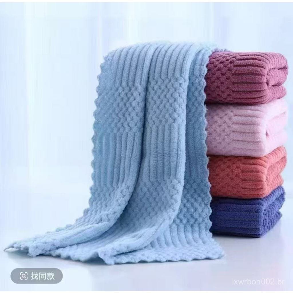 kit 2 Toalha De Banho Grande 140 x 70 Cm Alta Absorção Viagem Natação Academia Praia Seca Rápido