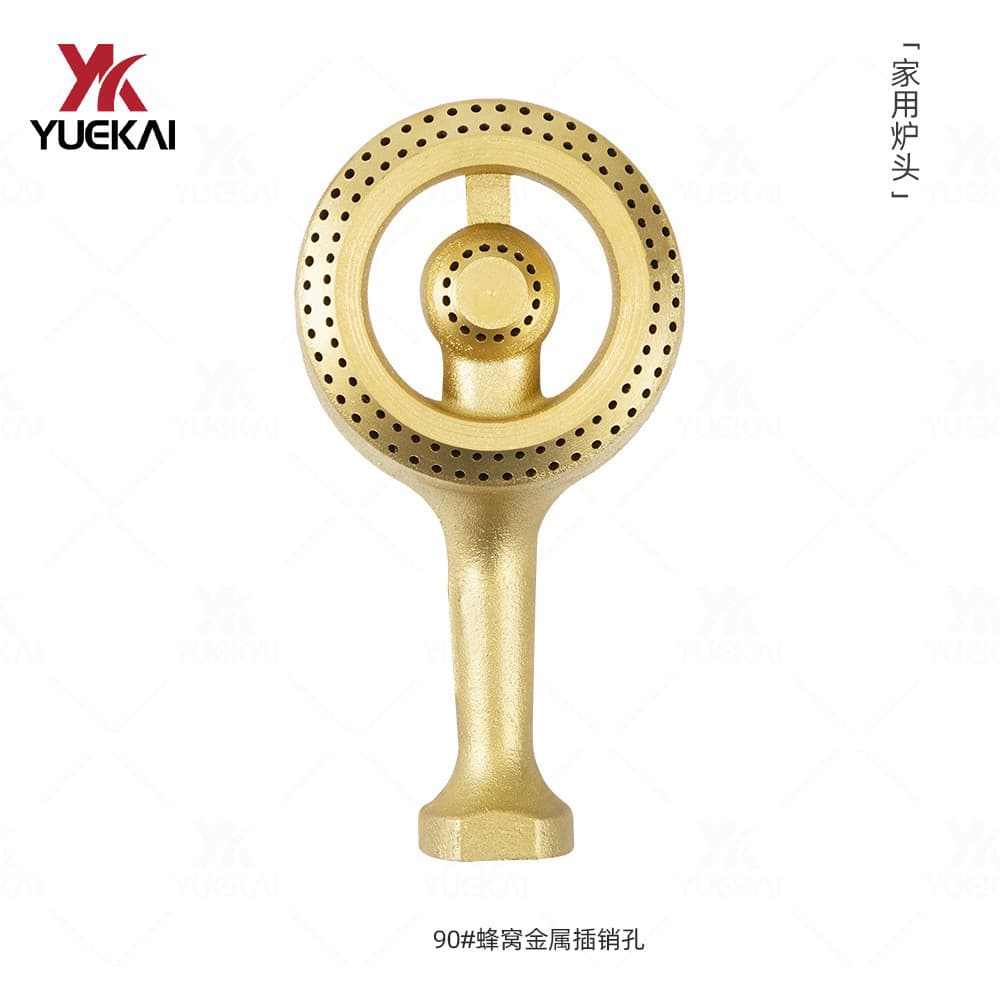 Acessórios para fogão Yuekai Fogão a gás Universal dourado 90#蜂窝炉头铸铁通用炉头