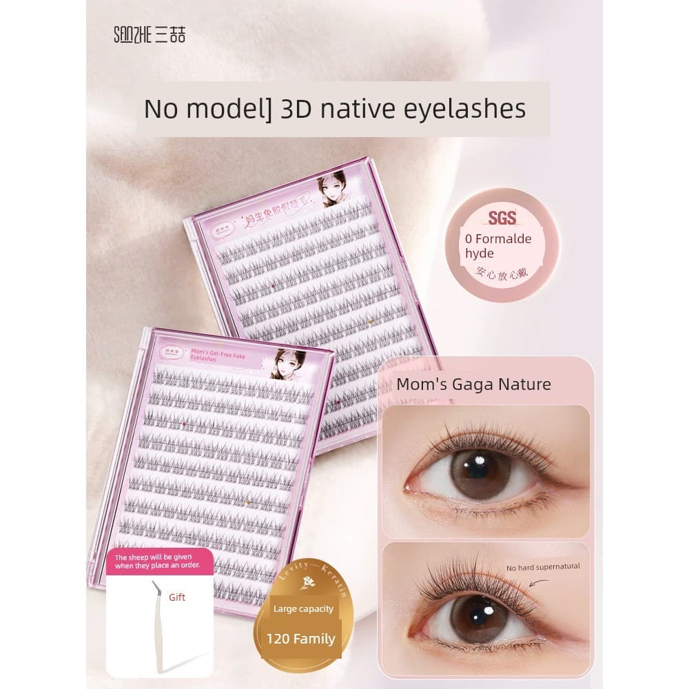 | cílios tufinho fox eyes | 【cílios com cola e pinça】 cílios tufinho gatinho ✰Cílios postiços estilo Natural sem haste,