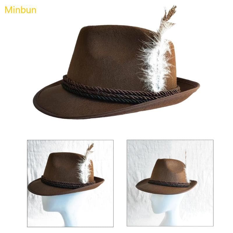 Minbun Decorações Ocidentais Chapéu Feltro Outubrofest Acessório Festa Carnavais Alemães