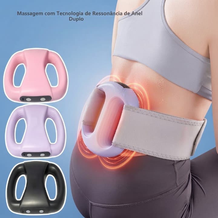 Mini Massageador Elétrico Recarregável USB Portátil Velocidade Ajustável Relaxamento Muscular Karina