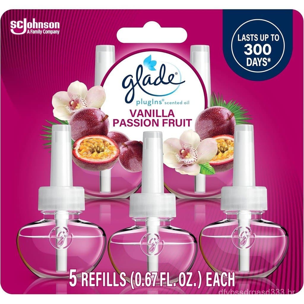Refil de Fragrância Glade Plug-in, Aromatizador de Ambiente, Óleos Essenciais e de Aromaterapia para Casa e Banheiro, Ba