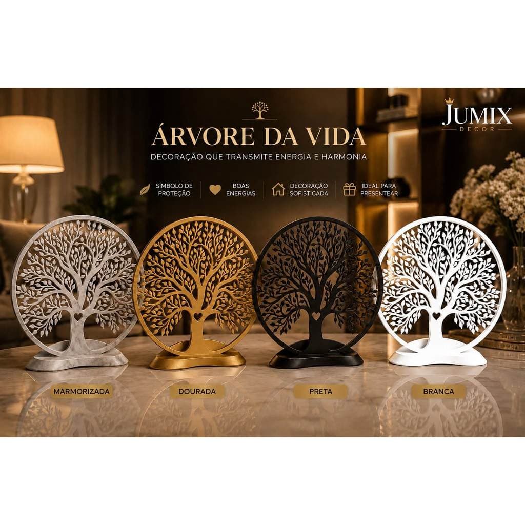 Árvore da Vida  Yggdrasil 16cm Decorativa Mesa Sala Luxo Decoração Moderna Presente Envio Imediato