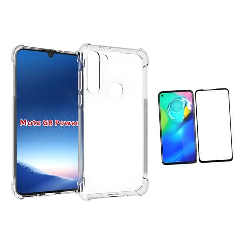 Capinha Para Motorola G8 Power Xt2041 + Película Vidro 3d