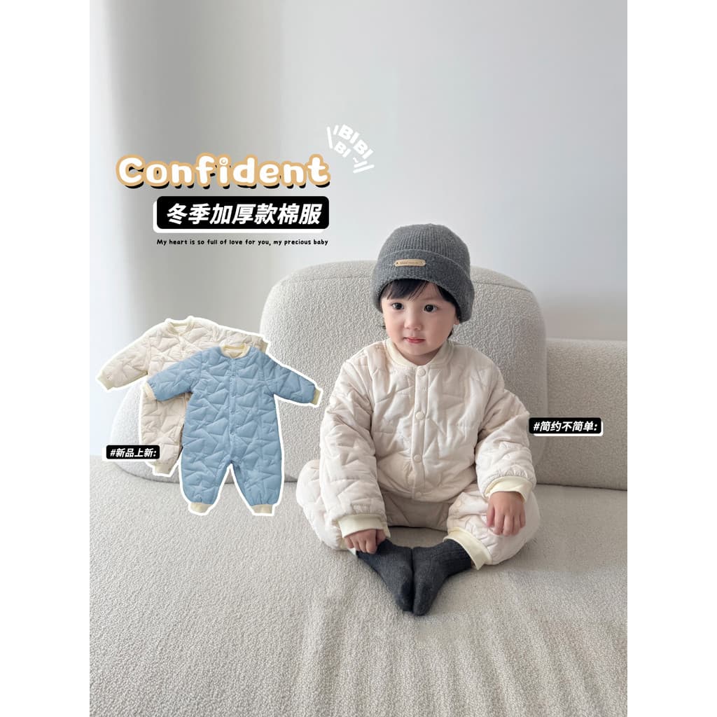 Ins estilo coreano inverno algodão engrossado roupas de algodão infantil masculino feminino bebê quente passeio à prova